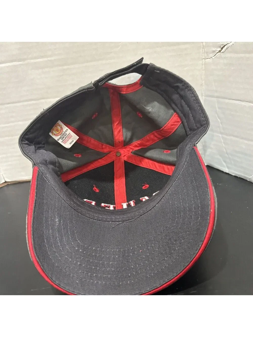 Manchester United Football Club Soccer England Trafford MUFC Grey Baseball Cap